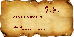 Tatay Hajnalka névjegykártya